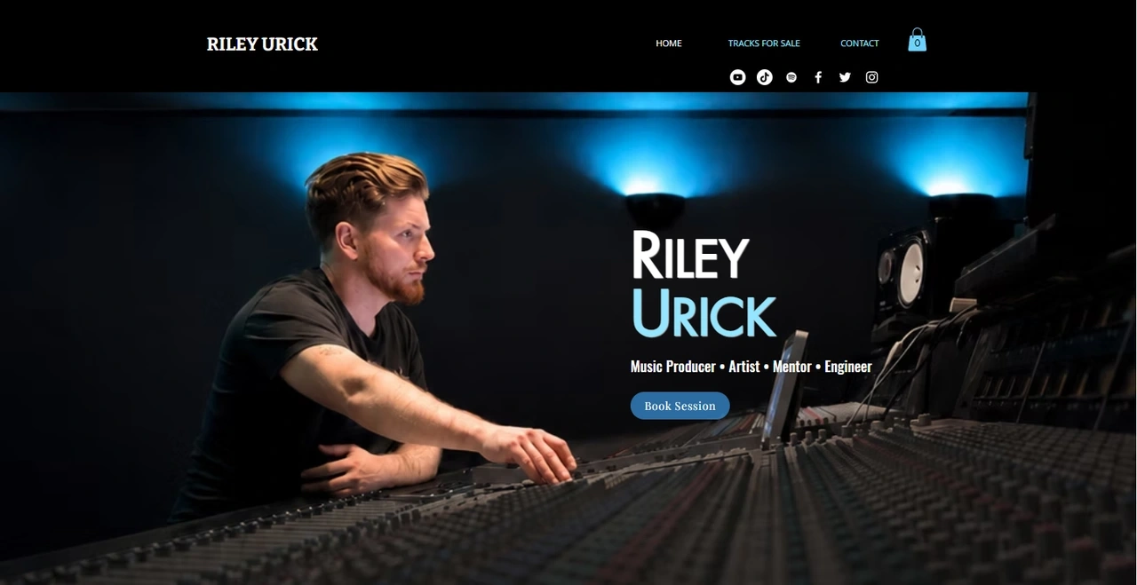 Riley Urick original website hero