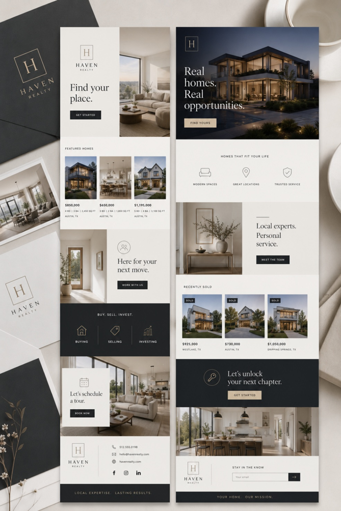 Haven Realty website design